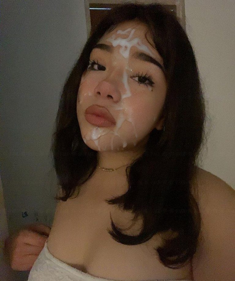 Cute Brunette With Big Lips Cum Facial Cum Face Generatorcum Face