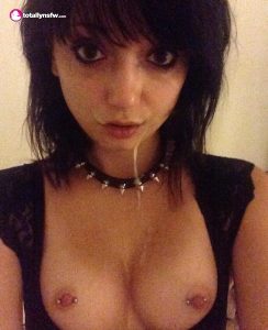 Cute punk rock girl facial - Cum Face GeneratorCum Face Generator