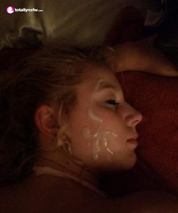Sleeping Girlfriend Gets Cum On Her Face Cum Face Generatorcum