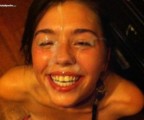 Chick with a big smile on her face after facial