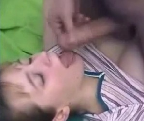 Girl Takes Cumshot