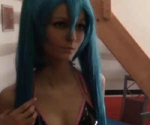 Real Life Manga Girl With Blue Hair Fucked