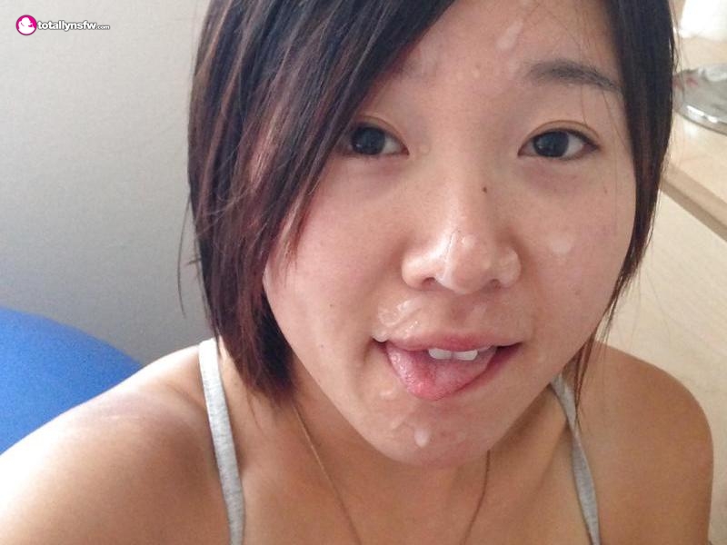 Asian Woman Facial Porn - Asian girl with lovely cum facial - Cum Face GeneratorCum Face Generator