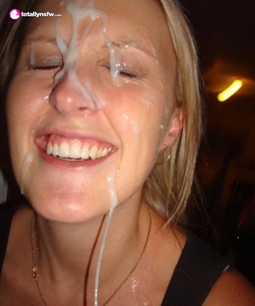 Blonde Loves Her Big Cum Facial Cum Fa