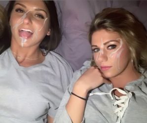 Two cute cum babes