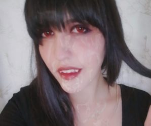 Cum eating vampire girl