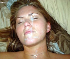 Laying there and taking a facial