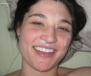 Nice facial on amateur babe