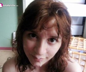 Cute Brunette amateur with big puppy dog eyes