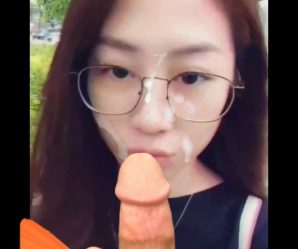 Before and after cum facial of asian teen