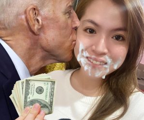 Filipina hooker gets creamed in the mouth by dirty Joe