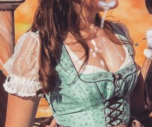 Stunning babe cum faked on Oktoberfest