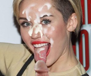 Great cum fake on Miley Cyrus