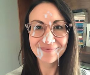Facial with glasses on