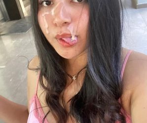 Mexican Slut sticking her tongue out