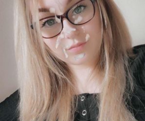 Blonde Cute Gal With Glasses