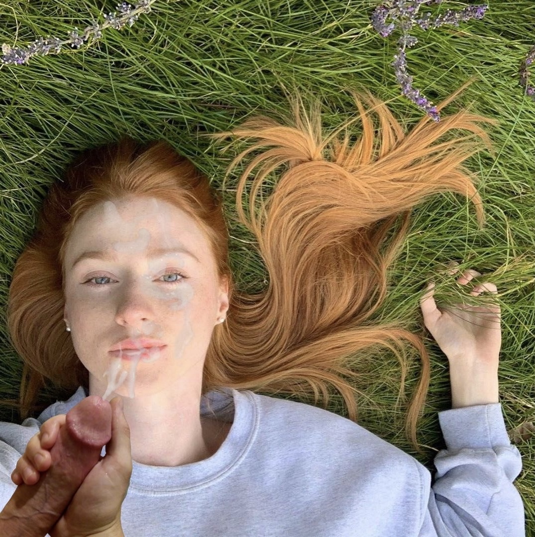 Ukrainian whore enjoys getting cum on her face outdoors