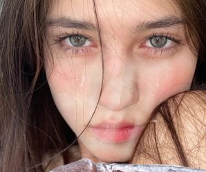 Girl with pretty eyes takes a load from a BBC like a slut