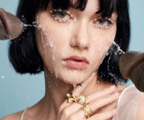 Russian model Sofia Steinberg gets her slutty face absolutely drenched in thick